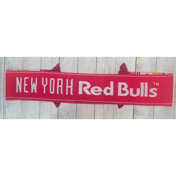 Ruffneck Scarves Major League Soccer New York Red Bulls Scarf Red White - Picture 1 of 6